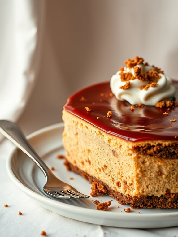 spiced cheesecake with molasses