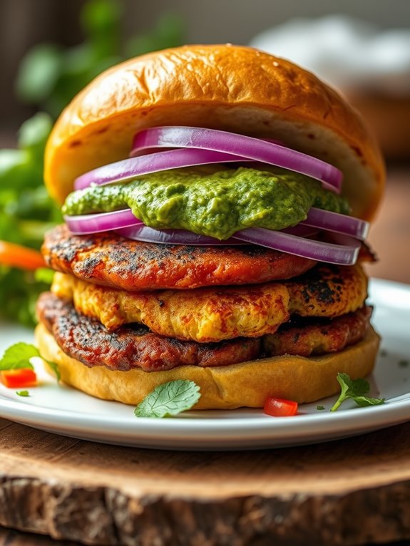 spiced potato burger recipe