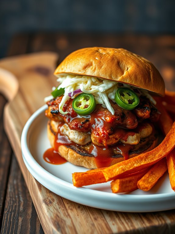 spicy bbq chicken sandwich