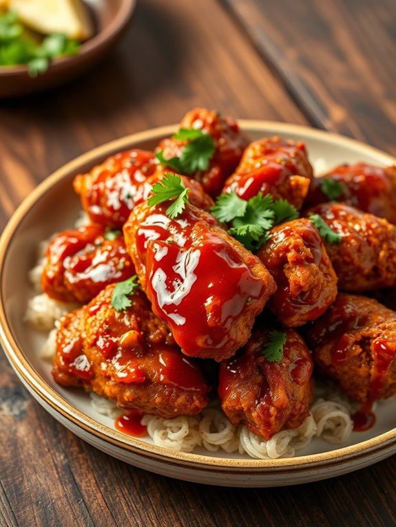 spicy bbq fried chicken