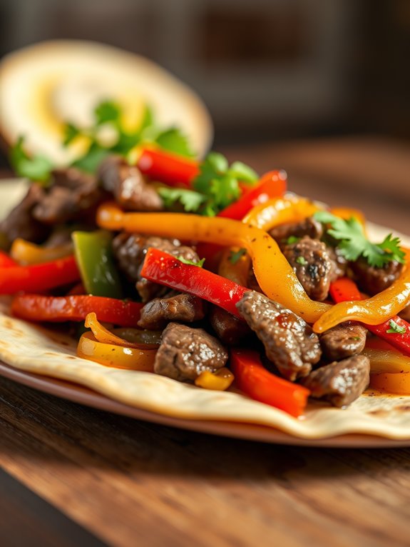 spicy beef fajitas recipe