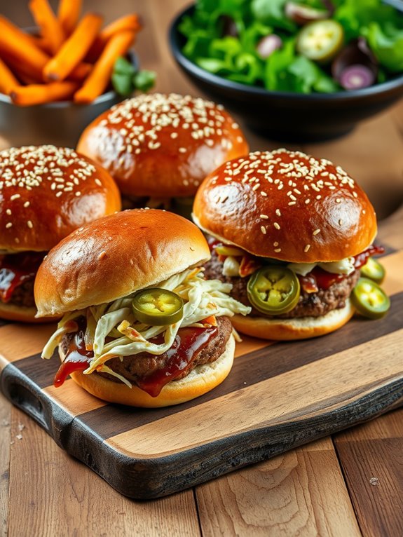 spicy beef mini burgers