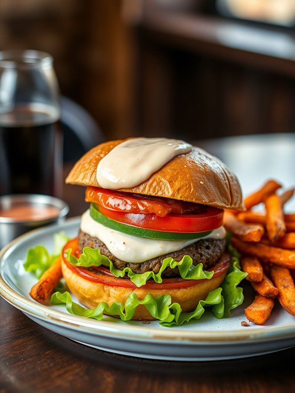 spicy black bean burger