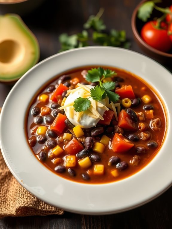 spicy black bean soup