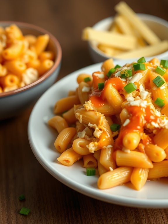 spicy buffalo chicken pasta