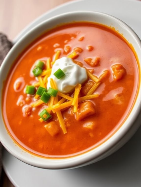 spicy buffalo chicken soup