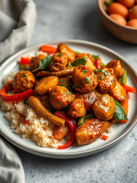 spicy caribbean chicken stir fry