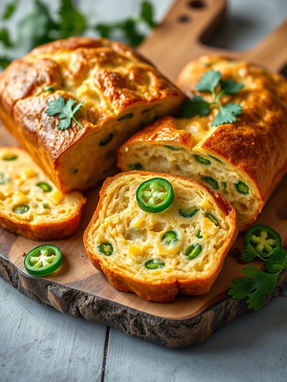 spicy cheddar jalape o bread