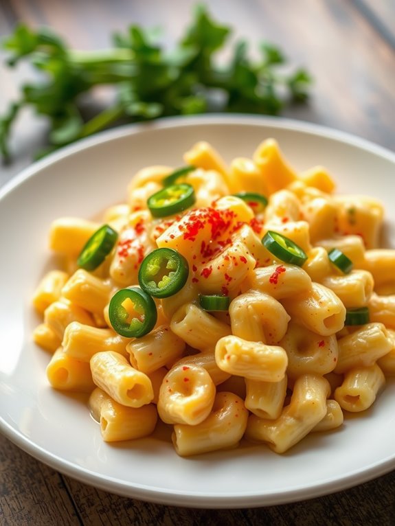 spicy cheese macaroni dish