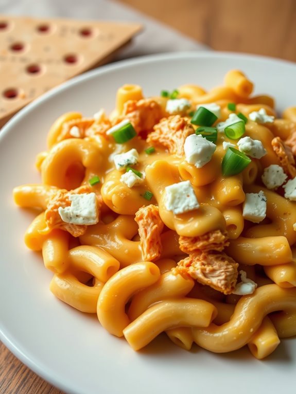 spicy cheesy pasta dish