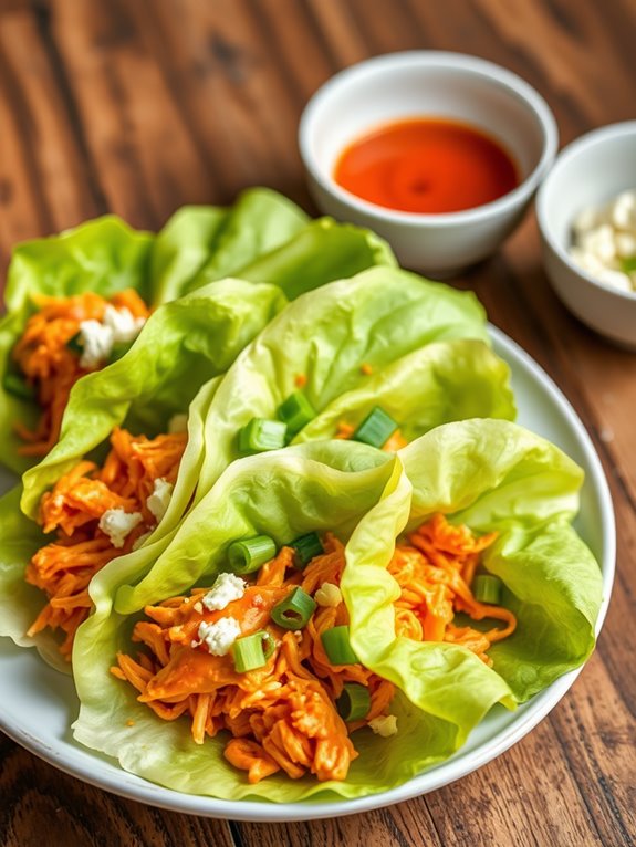 spicy chicken lettuce wraps