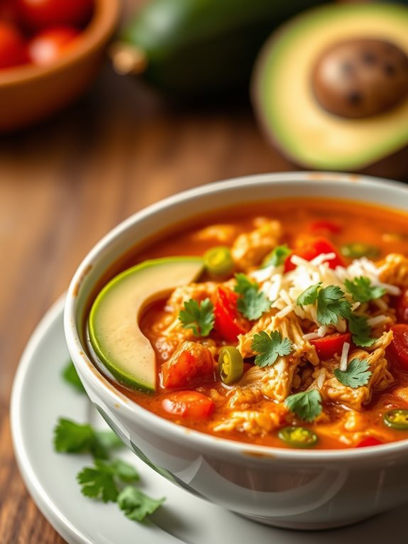 spicy chicken taco soup