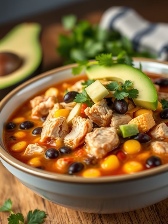 spicy chicken taco soup