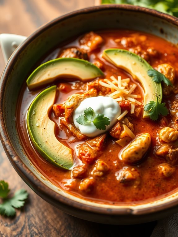 spicy chicken taco soup