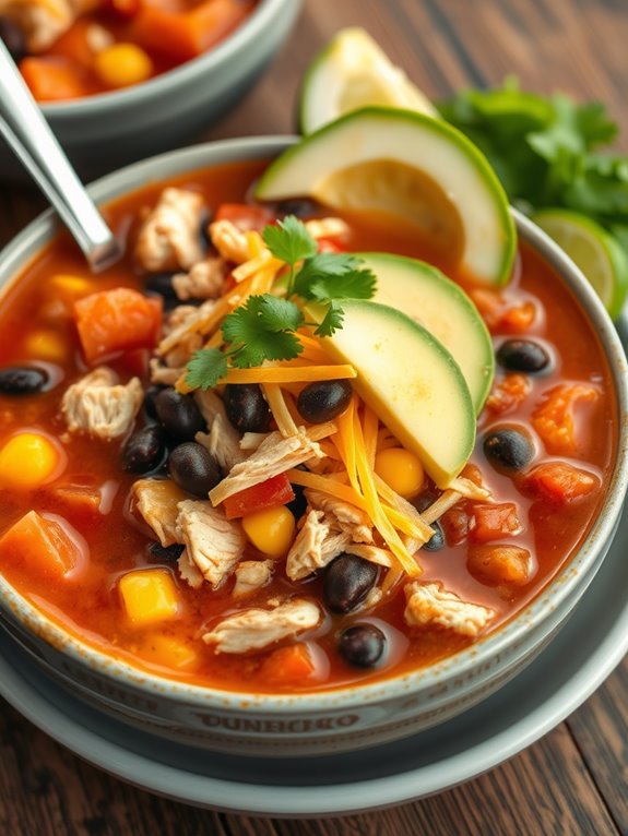 spicy chicken taco soup