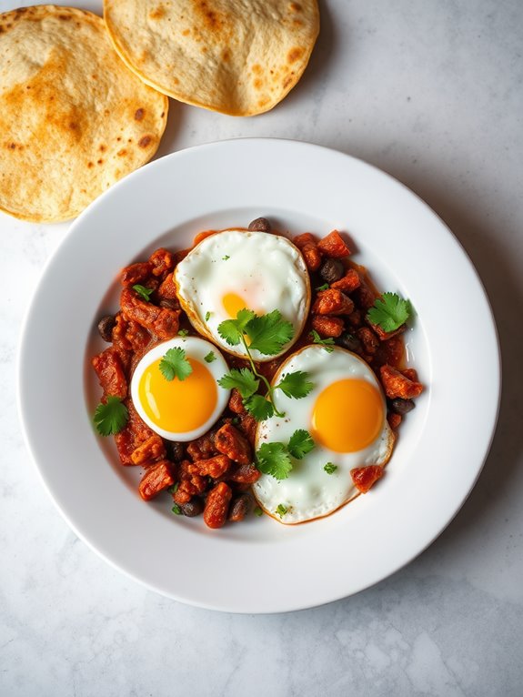 spicy chorizo breakfast dish