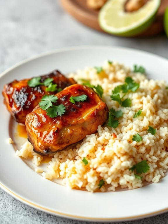 spicy coconut chicken dish