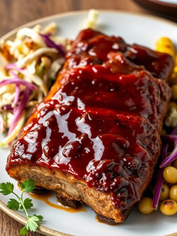 spicy glazed baby back ribs