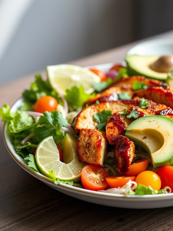 spicy grilled chicken salad