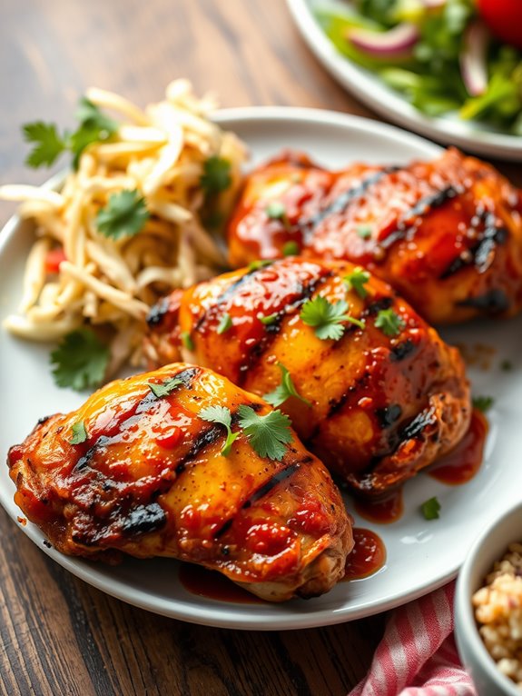 spicy grilled chicken thighs