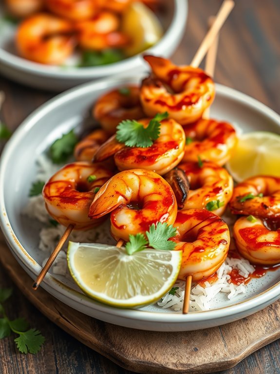 spicy grilled shrimp skewers