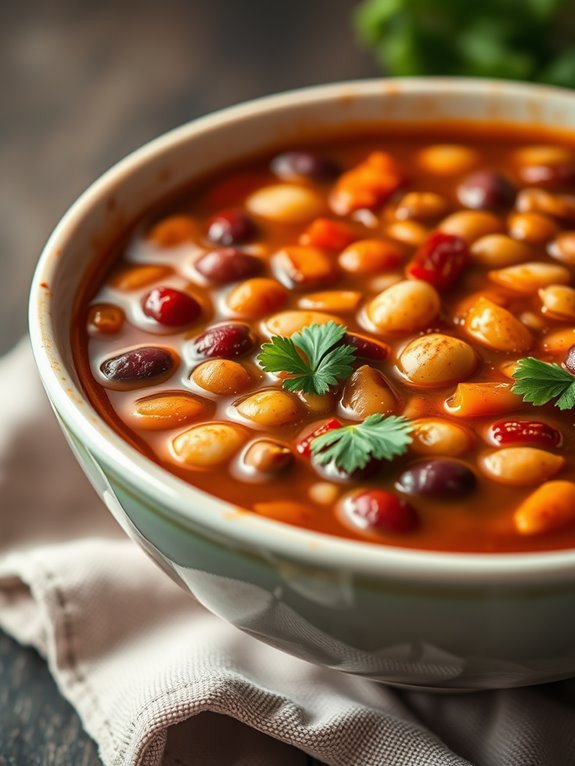 spicy hearty bean soup