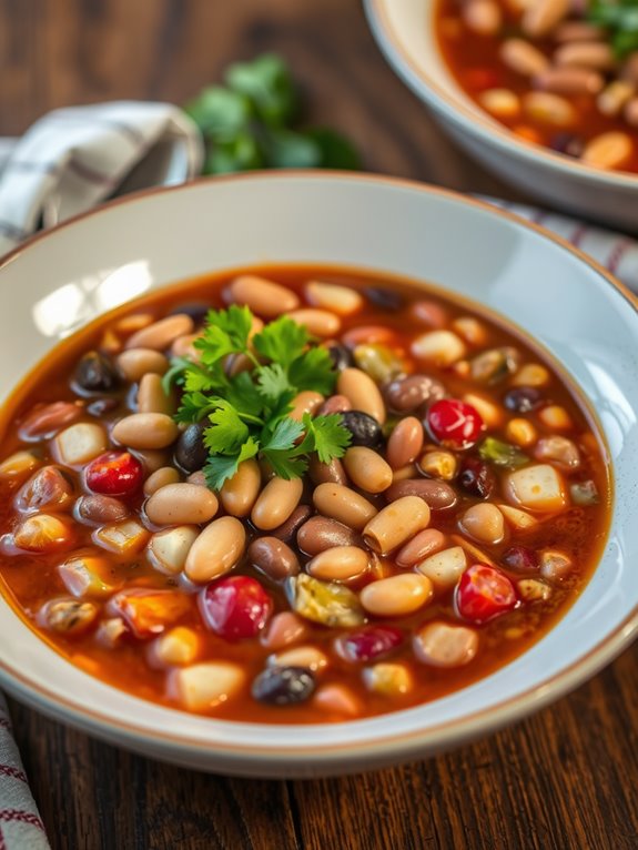 spicy hearty bean soup