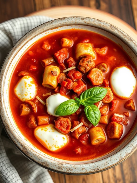 spicy italian sausage soup