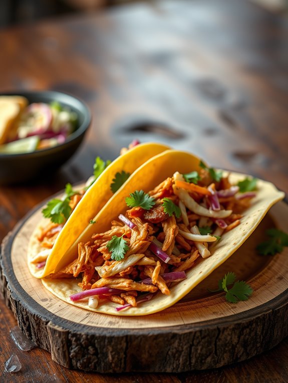 spicy jerk chicken tacos