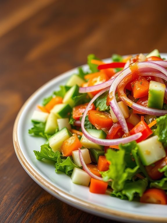 spicy mixed vegetable salad