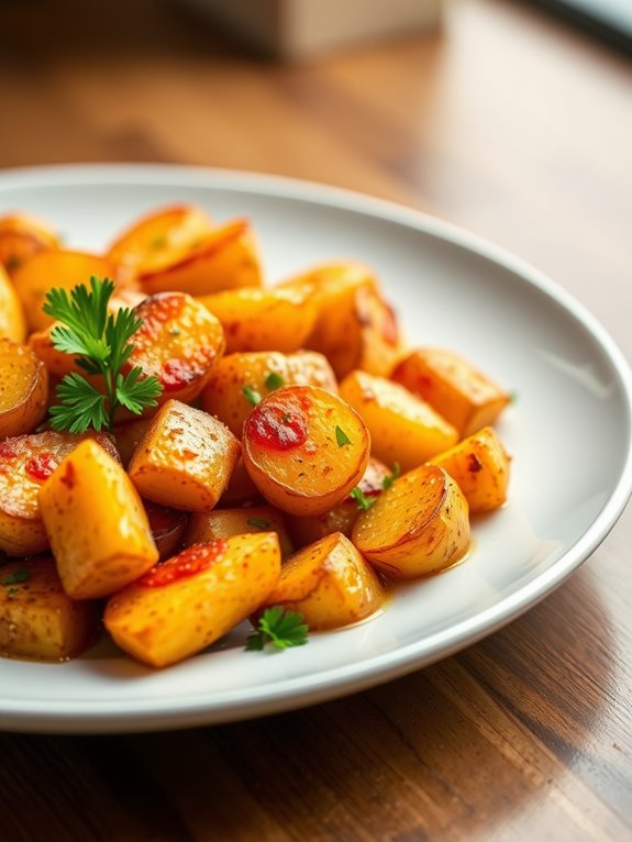 spicy paprika flavored potatoes