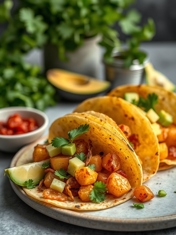 spicy potato tacos recipe