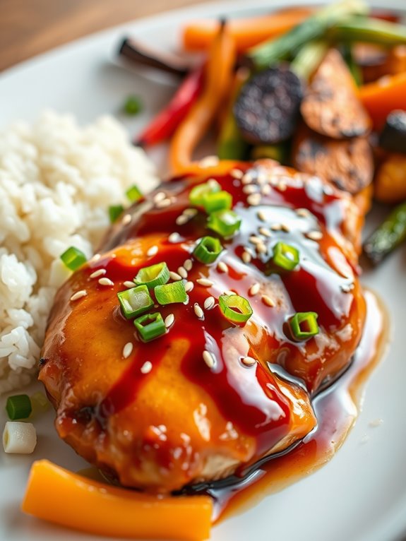 spicy sesame teriyaki chicken