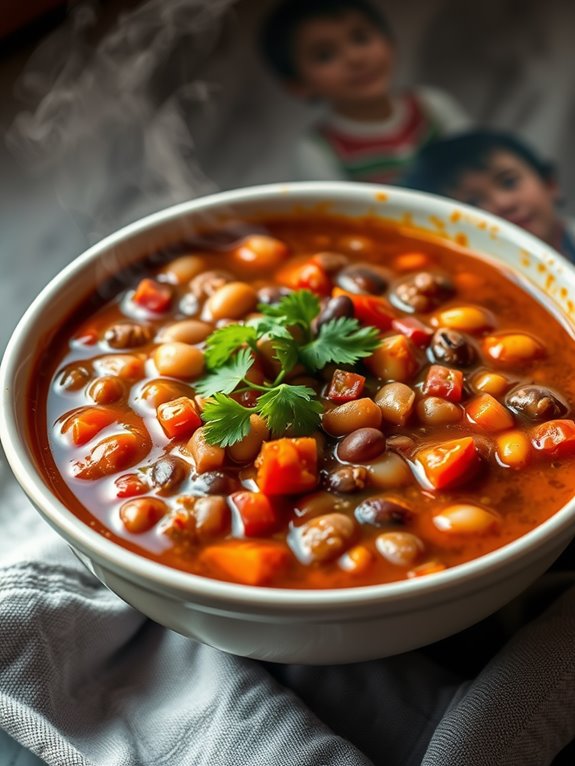 spicy seven bean soup