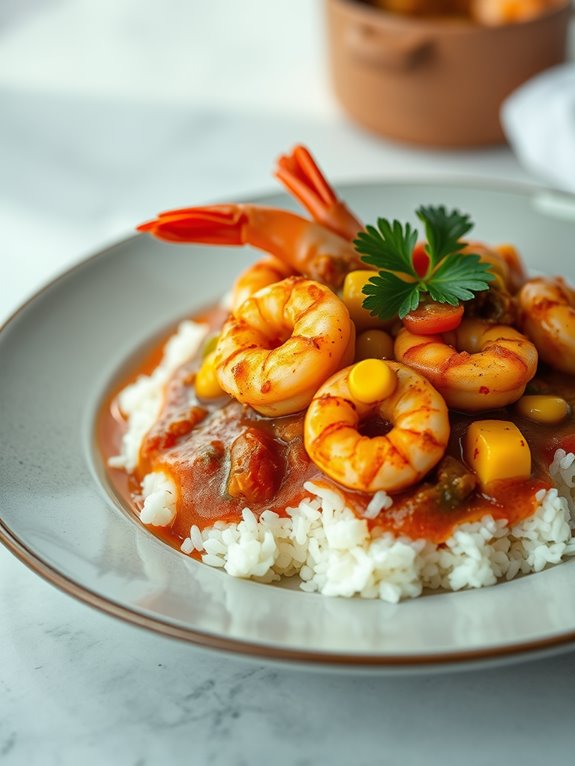 spicy shrimp corn stew