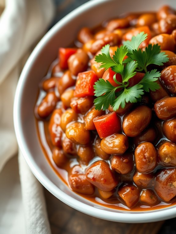 spicy smoky baked beans