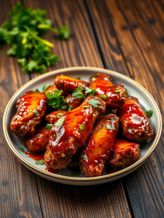 spicy smoky barbecue wings