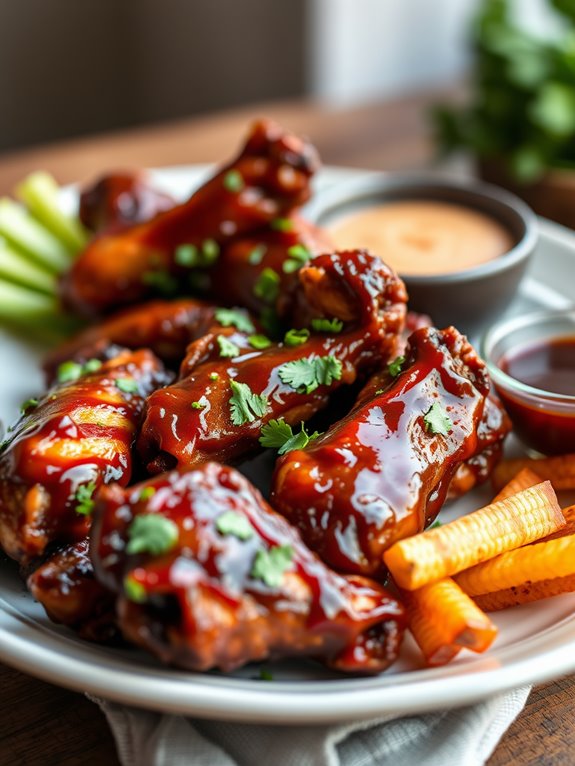 spicy smoky barbecue wings