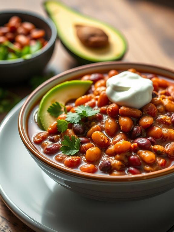 spicy smoky bean chili