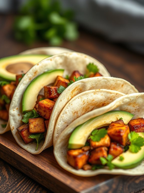 spicy smoky tofu tacos