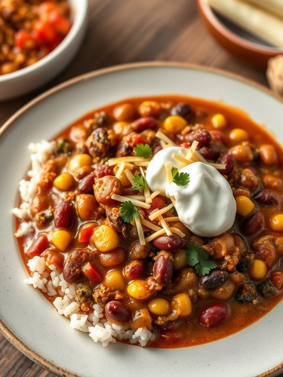 spicy soup with rice