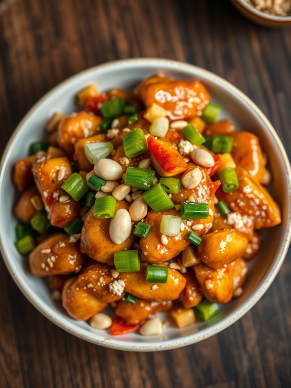 spicy stir fried chicken dish