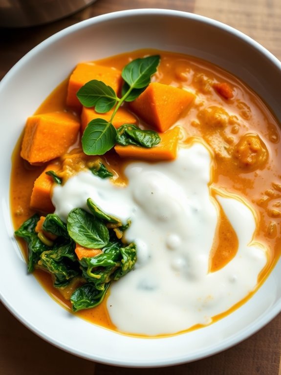 spicy sweet potato curry