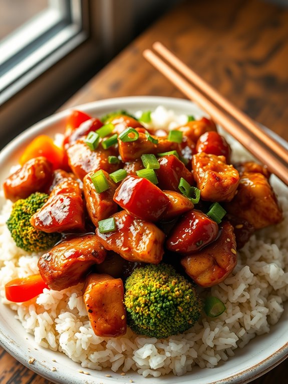 spicy teriyaki chicken bowl