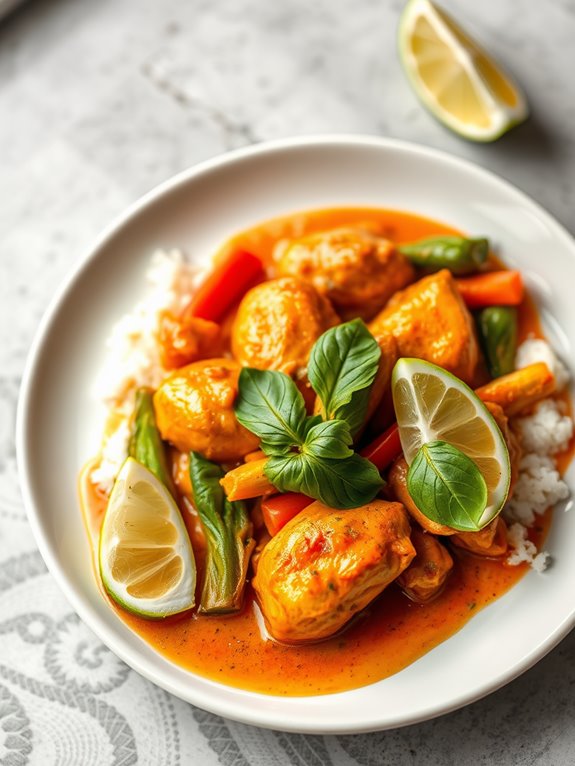 spicy thai chicken dish