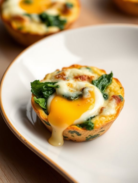 spinach and cheese egg muffins