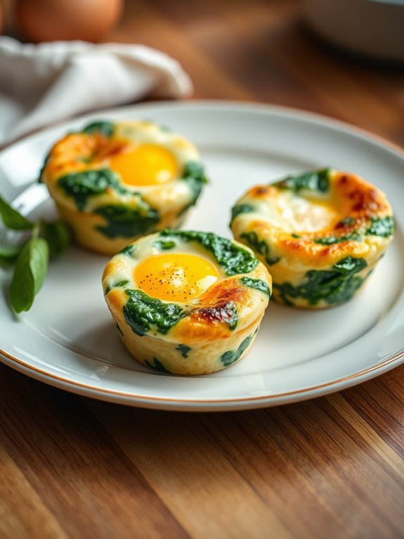 spinach and cheese egg muffins