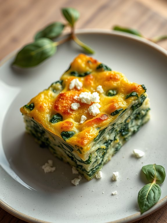 spinach feta potato dish