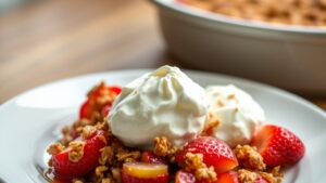 strawberry rhubarb crisp recipes