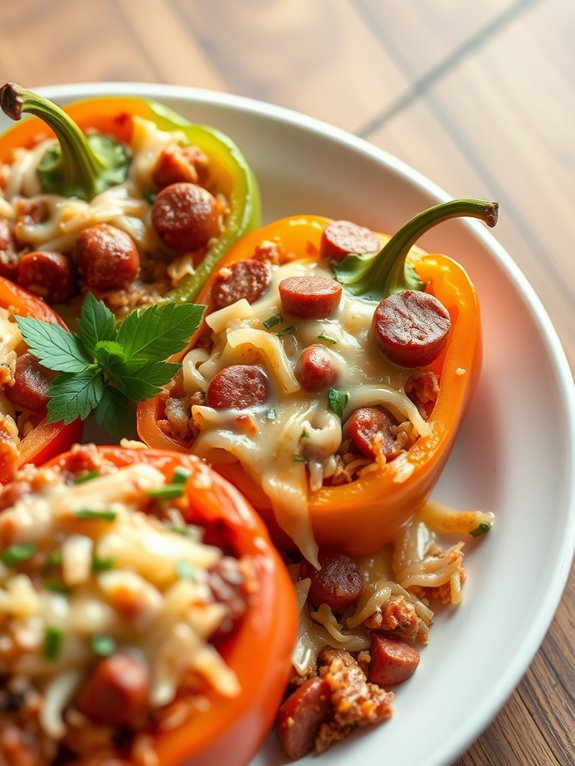 stuffed peppers with kielbasa